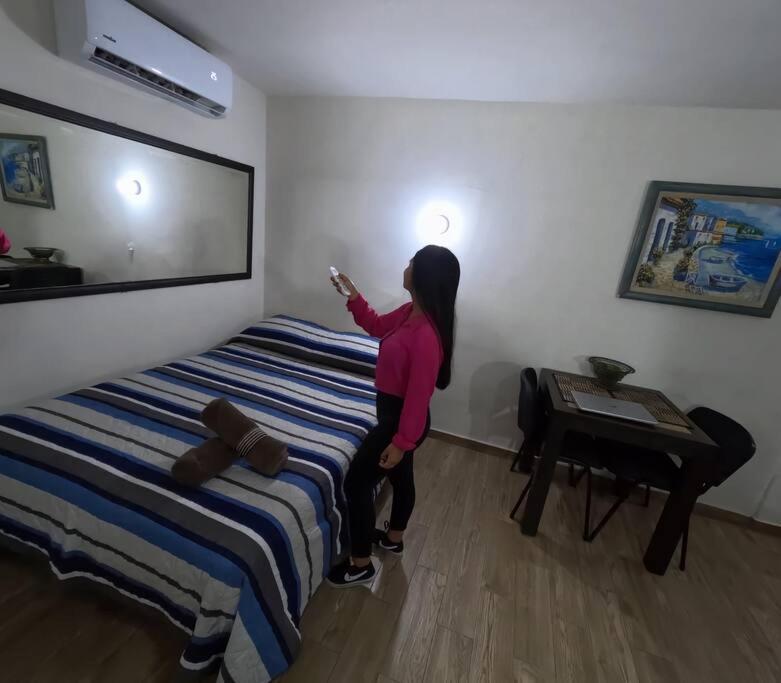 شقة Departamento Privado7, 2 Camas Matri, Parking, Cocina Equipada, Wifi 65 Mb, 2 Climas,Centrico,Tv Smart سيوداد فاليس المظهر الخارجي الصورة